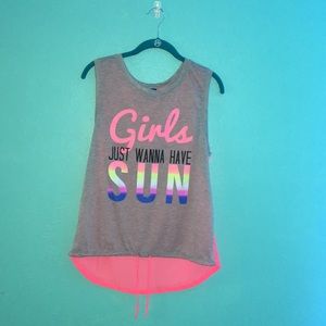 Material Girl Girls Just Wanna Have Sun Cover Up